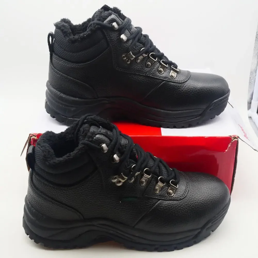 NEW Propet Men's 9 wide Cliff Walker North Boots Black Leather Waterproof